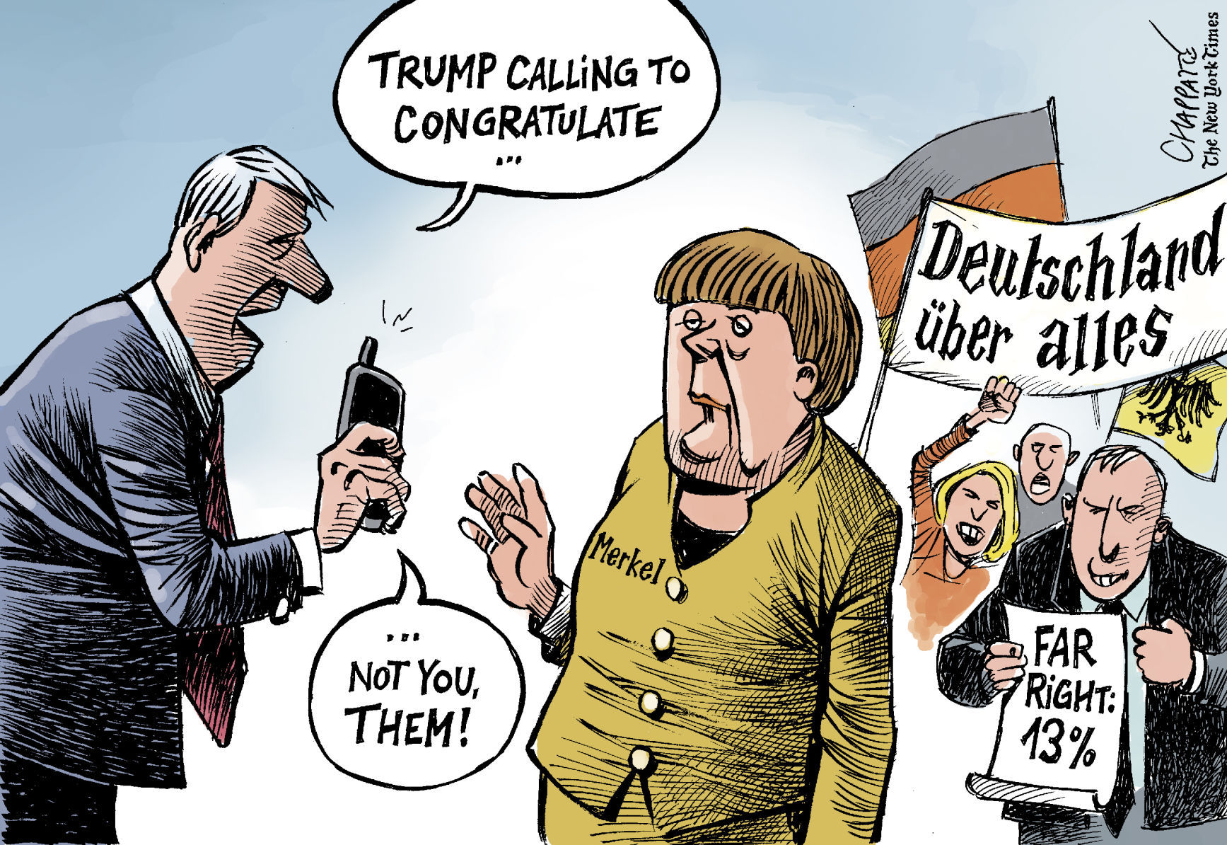After the German elections by Patrick Chappatte, The International New York Times